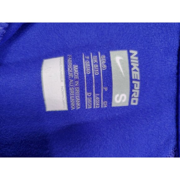 Nike Pro Nike Fit Womens S(4-6) Purple Athletic Track Jacket 1/4 Zip Stretch LS - Picture 7 of 11